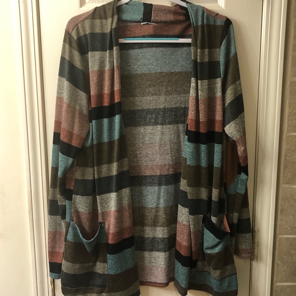 Long sleeved striped cardigan* read description*